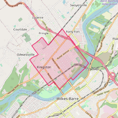 Map of Kingston