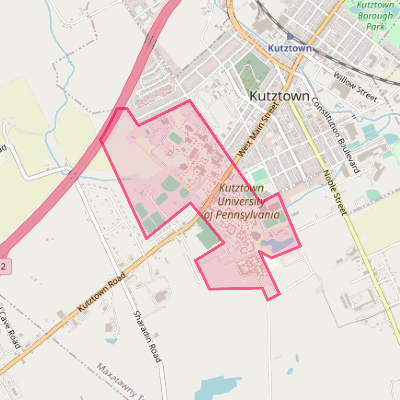 Map of Kutztown University