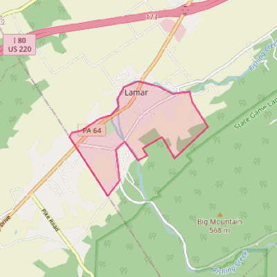 Map of Lamar