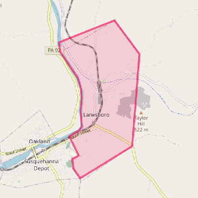 Map of Lanesboro