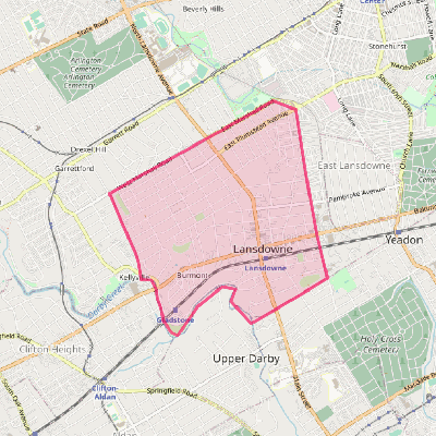 Map of Lansdowne