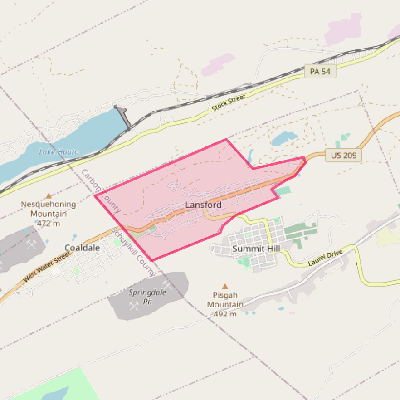 Map of Lansford