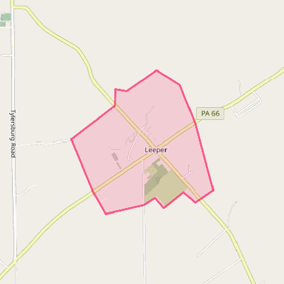 Map of Leeper