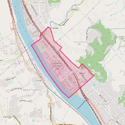 Map of Leetsdale