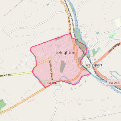 Map of Lehighton