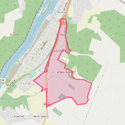 Map of Lenape Heights