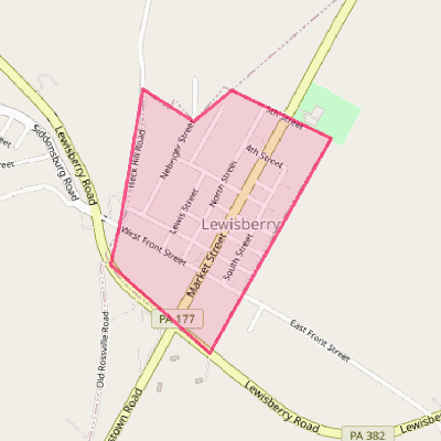 Map of Lewisberry