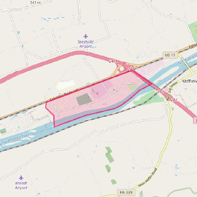 Map of Lime Ridge