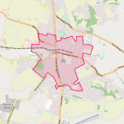 Map of Lititz