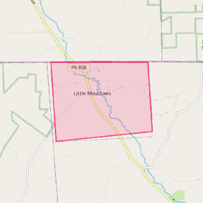 Map of Little Meadows