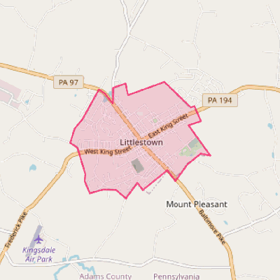 Map of Littlestown