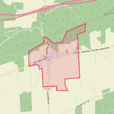 Map of Loganton