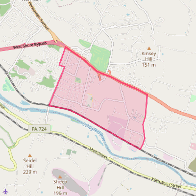 Map of Lorane