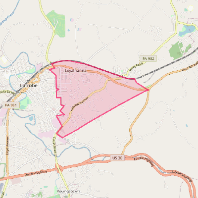 Map of Loyalhanna