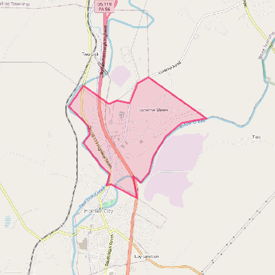 Map of Lucerne Mines