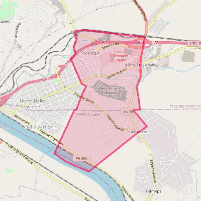 Map of Lynnwood-Pricedale