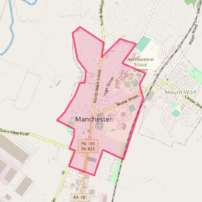 Map of Manchester