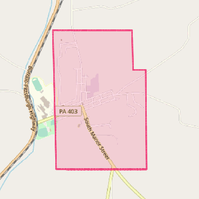 Map of Marion Center