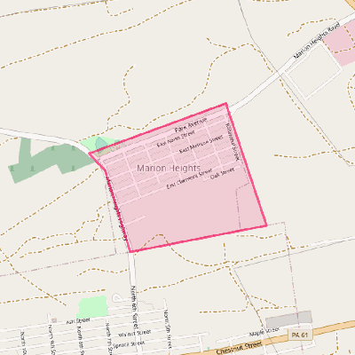 Map of Marion Heights