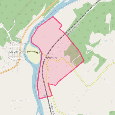 Map of Mattawana