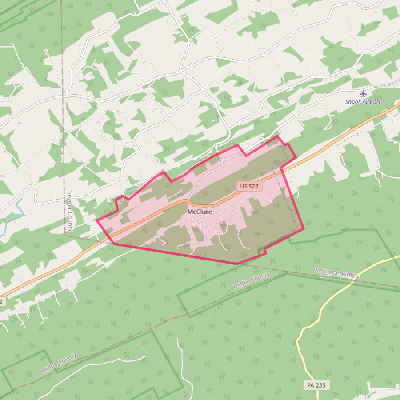 Map of McClure