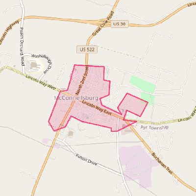 Map of McConnellsburg