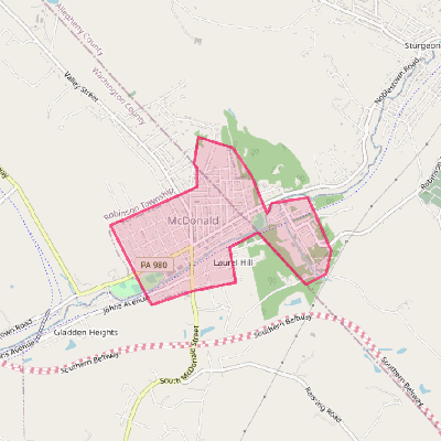 Map of McDonald