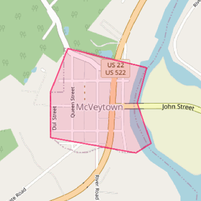 Map of McVeytown