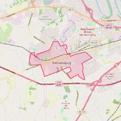 Map of Mechanicsburg