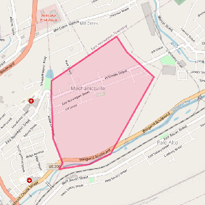 Map of Mechanicsville