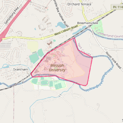 Map of Messiah College