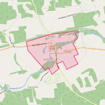 Map of Middleburg