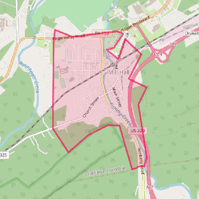 Map of Mill Hall