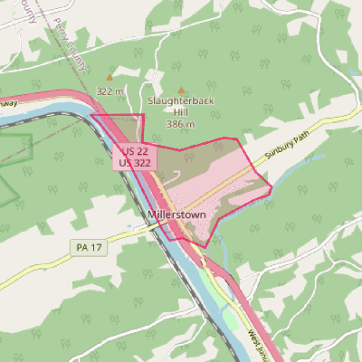 Map of Millerstown