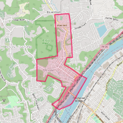 Map of Millvale