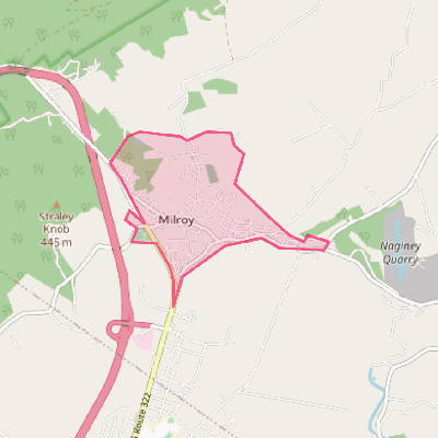 Map of Milroy