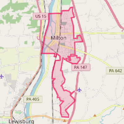 Map of Milton