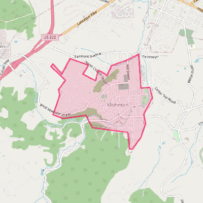 Map of Mohnton