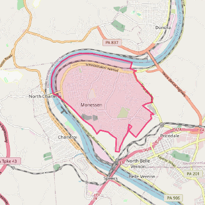 Map of Monessen