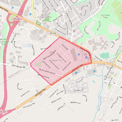 Map of Montrose Manor