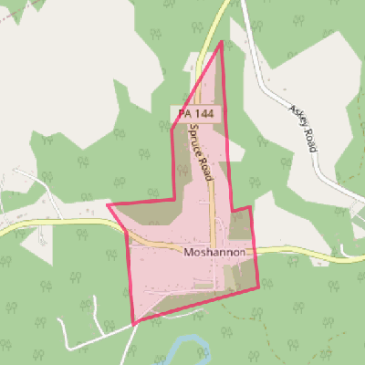 Map of Moshannon