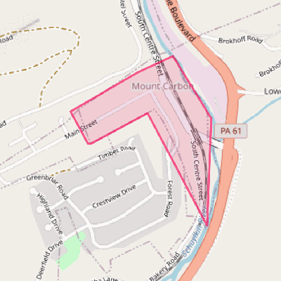 Map of Mount Carbon