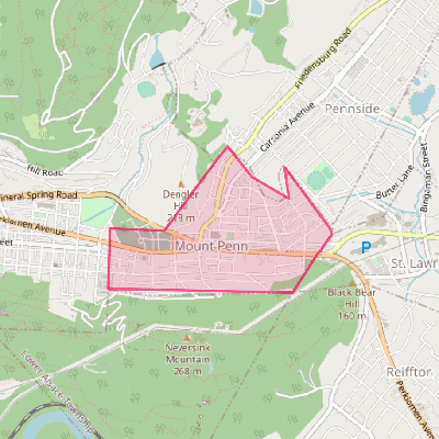 Map of Mount Penn