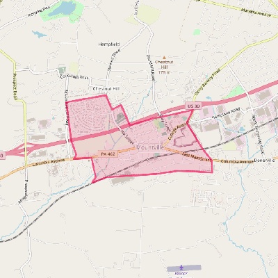 Map of Mountville