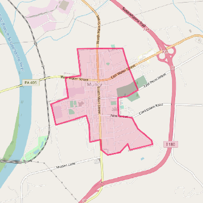 Map of Muncy