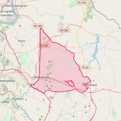 Map of Murrysville