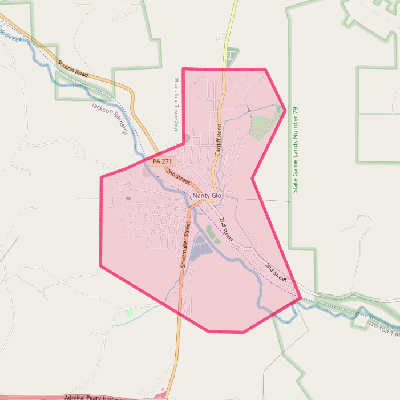 Map of Nanty-Glo