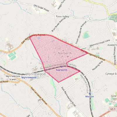 Map of Narberth