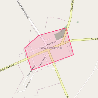 Map of New Centerville