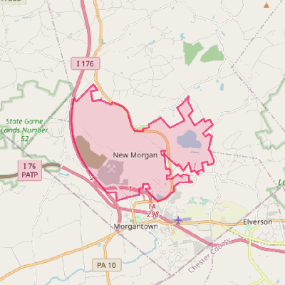 Map of New Morgan